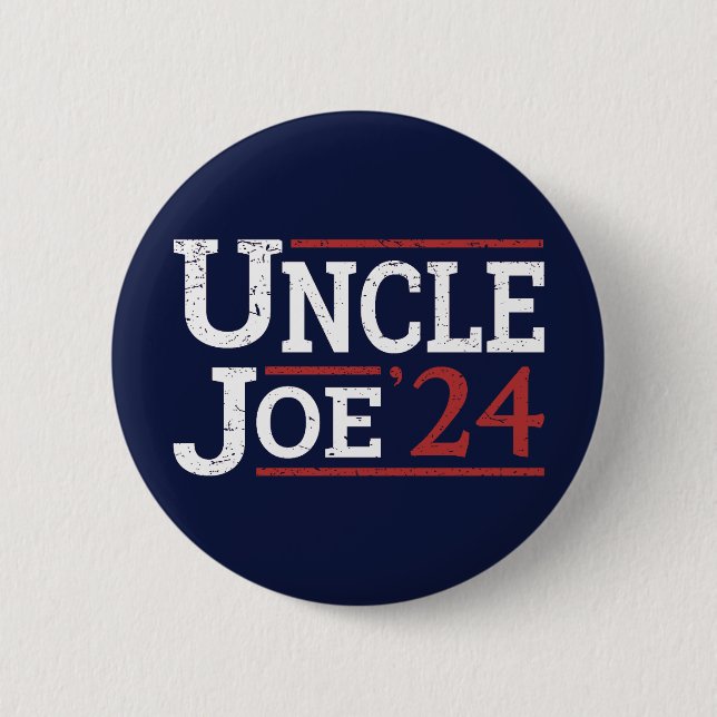 Election 2024 - Uncle Joe I 2 Inch Round Button (Front)