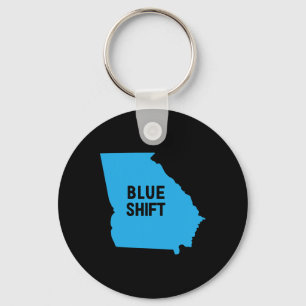 Election Biden Harris - Blue Shift Georgia Keychain