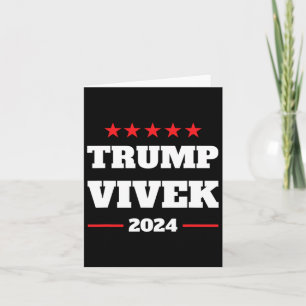 Election Bold Proud Pro Donald Trump Vivek 2024  Card