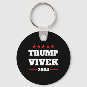 Election Bold Proud Pro Donald Trump Vivek 2024  Keychain
