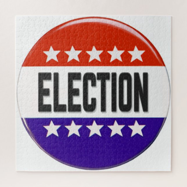 Election Button Jigsaw Puzzle (Vertical)