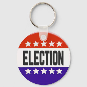 Election Button Keychain