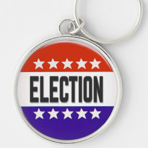 Election Button Keychain