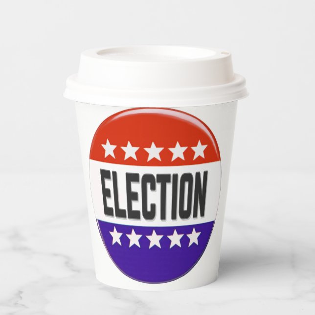 Election Button Paper Cups (Front)