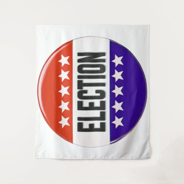 Election Button Tapestry (Front)