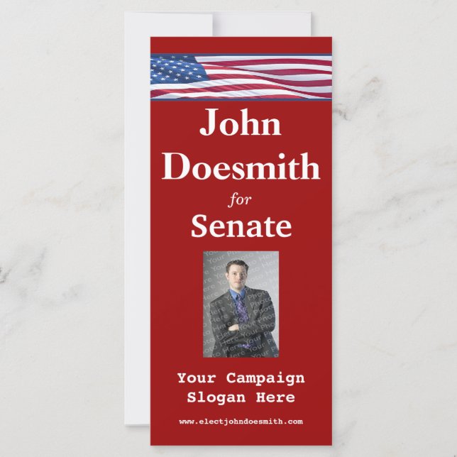 Election Campaign Rack Card Template (Front)