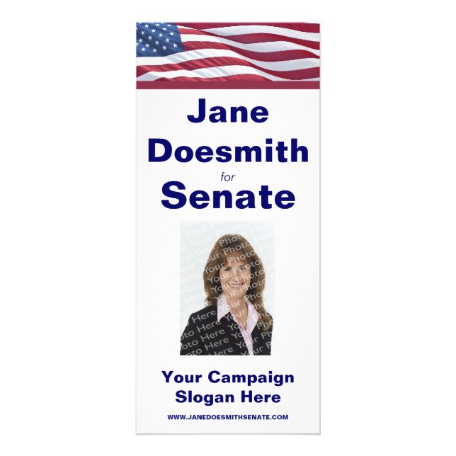 Election Campaign Rack Card Template (Front)