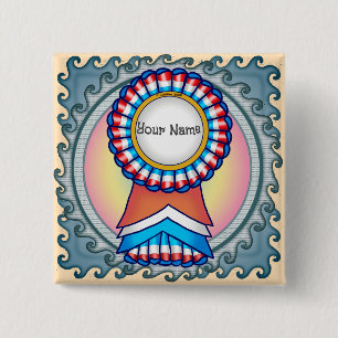 Election Campaign Ribbon 2 Inch Square Button