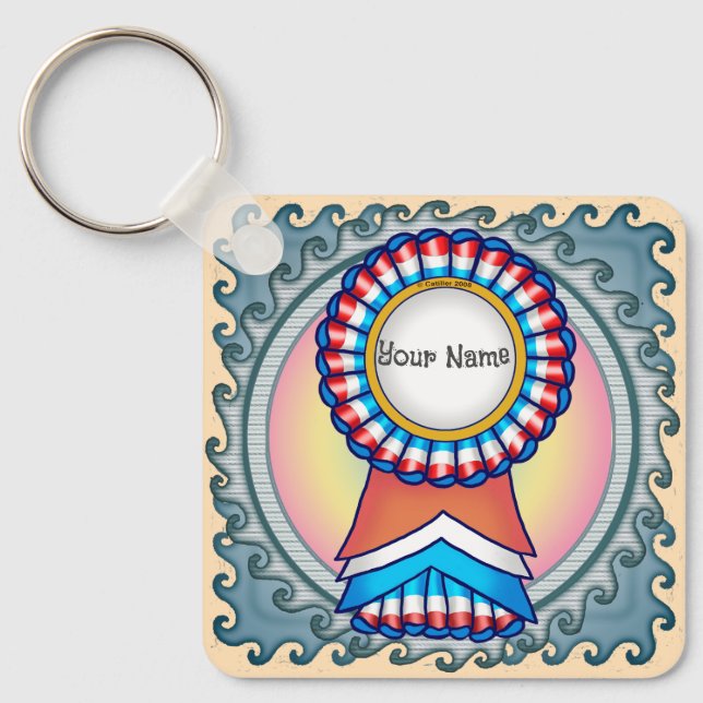 Election Campaign Ribbon  Keychain (Front)