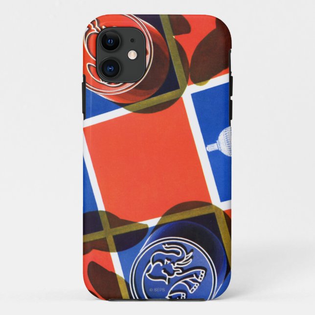 Election Chequerboard Case-Mate iPhone Case (Back)