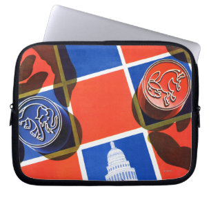 Election Chequerboard Laptop Sleeve