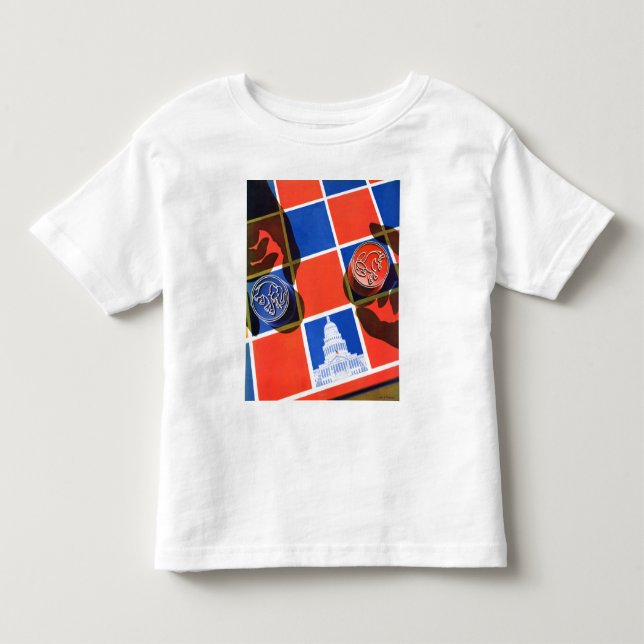 Election Chequerboard Toddler T-shirt (Front)