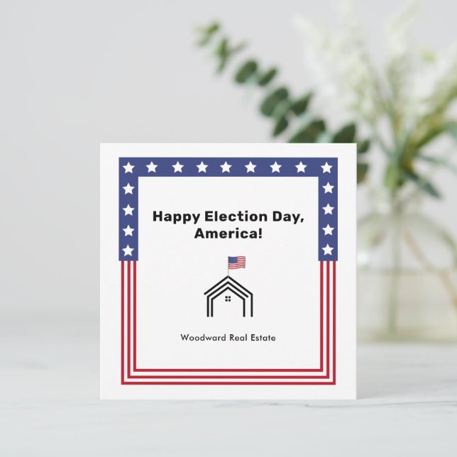 Election Day Realtor Celebrate Democracy Community (Standing Front)