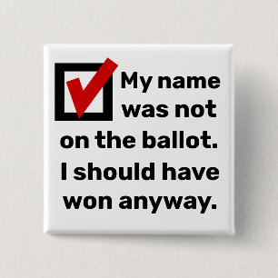 Election Humor 2024 2 Inch Square Button