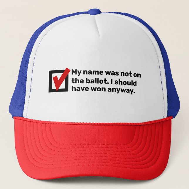Election Humor 2024 Trucker Hat (Front)