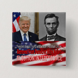Election Interference 2 Inch Square Button