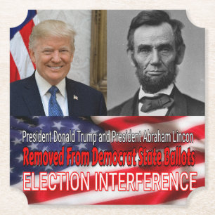 Election Interference Paper Coaster