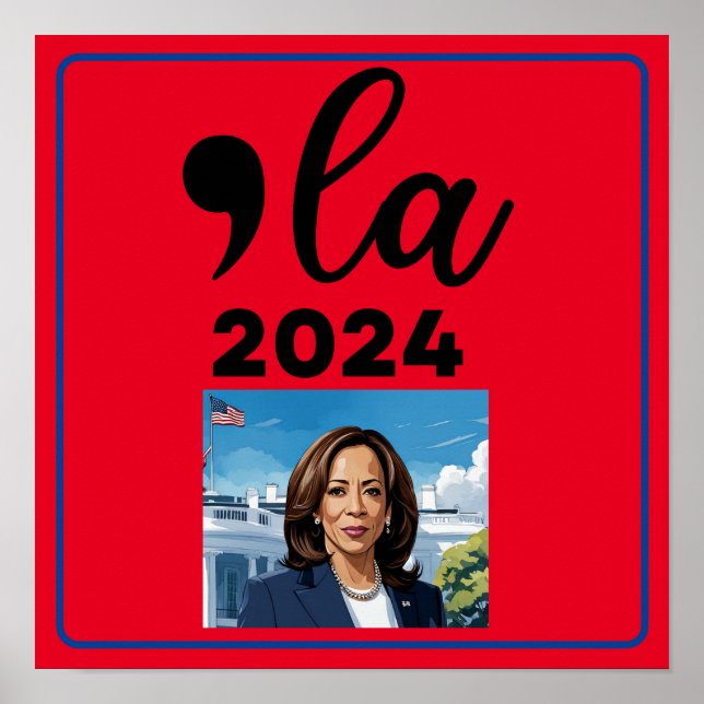 Election Kamala Harris 2024 Funny Anti Trump  Poster (Front)