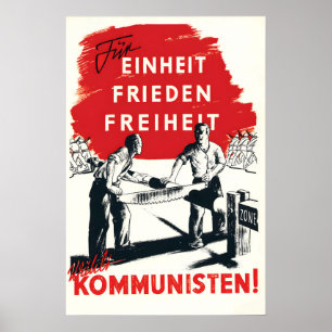 Election Poster Germany (1946) For unity, peace