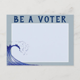 Election Reminder - BE A VOTER! Postcard