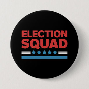 Election Squad 2024 Election Democrat Republican  3 Inch Round Button