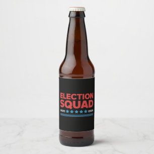 Election Squad 2024 Election Democrat Republican Beer Bottle Label