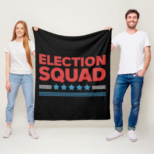Election Squad 2024 Election Democrat Republican  Fleece Blanket