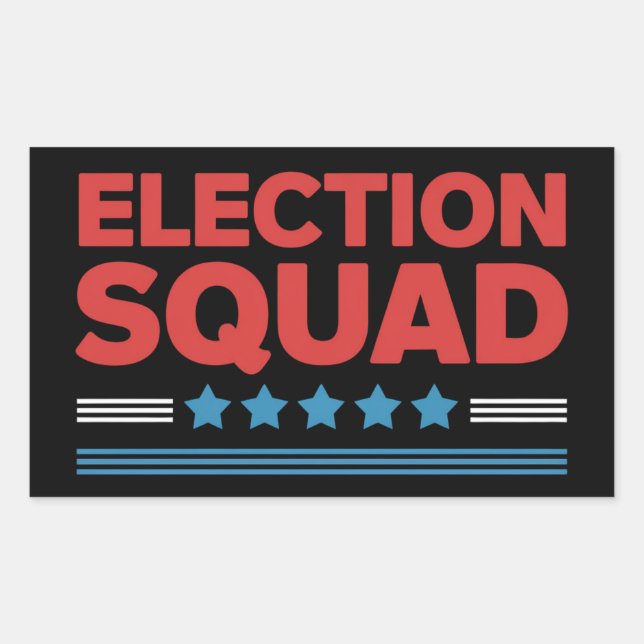 Election Squad 2024 Election Democrat Republican  Sticker (Front)
