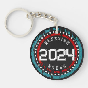 Election Squad Political Campaign 2024 Election Keychain