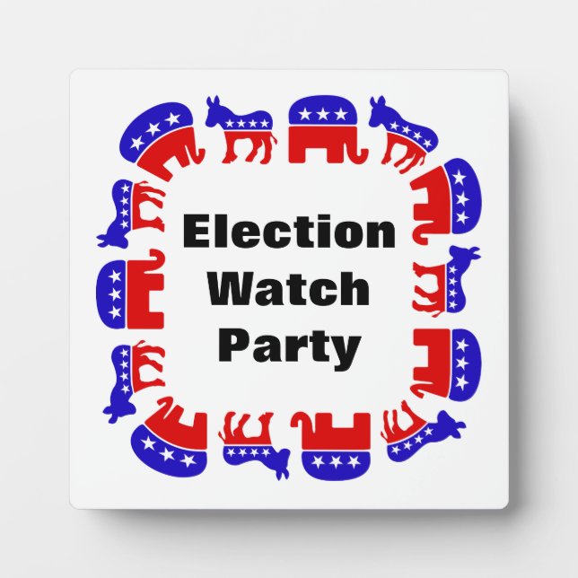Election Watch Party Plaque (Front)