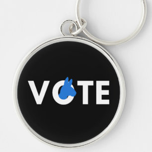 Elections - Vote Democrat II Keychain