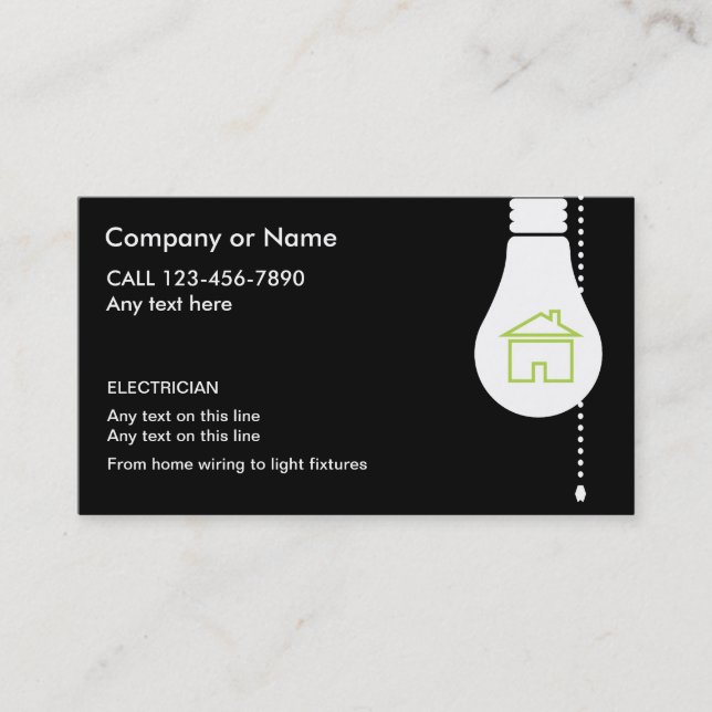 Electrian Business Cards (Front)
