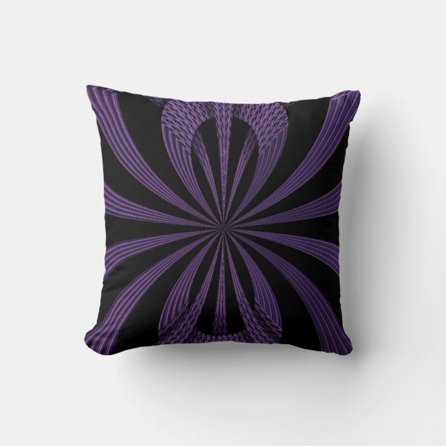 Electric Amethyst Throw Pillow (Front)
