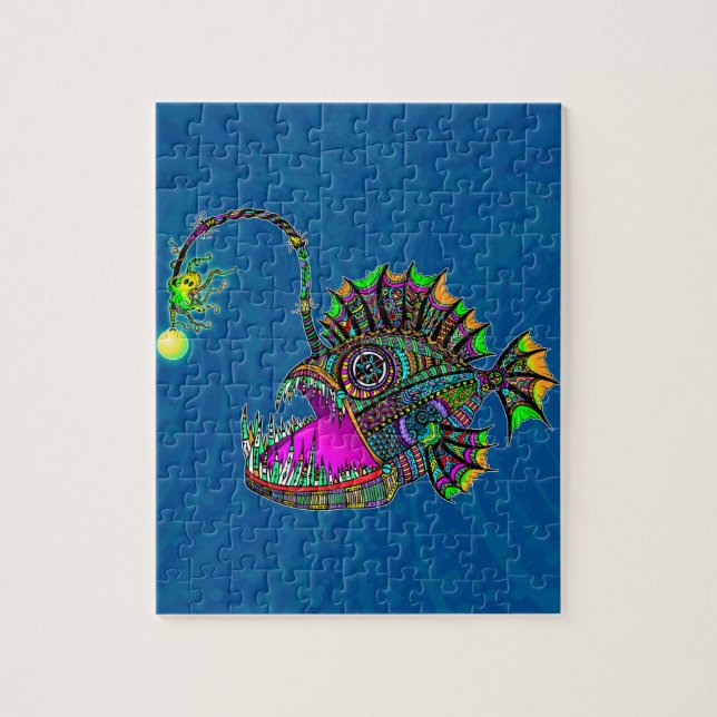 Electric Angler Fish Jigsaw Puzzle (Vertical)