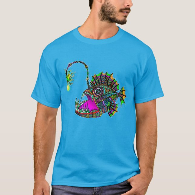 Electric Angler Fish Men's Tee (Front)