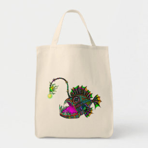 Electric Angler Fish Tote Bag