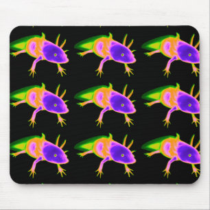 Electric Axolotl Mouse Pad