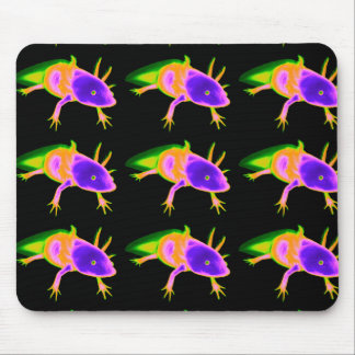 Electric Axolotl Mouse Pad