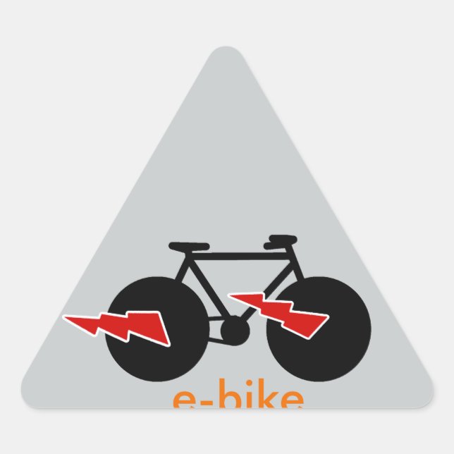 electric-bike  e-bike triangle sticker (Front)
