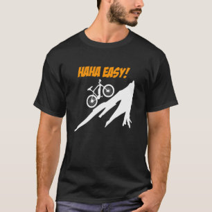 Electric Bike HAHA EASY E-Bike Funny EBike Rider T-Shirt