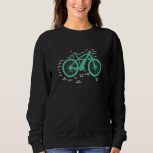 Electric Bike Parts Ebike Anatomy Mountain Biker C Sweatshirt