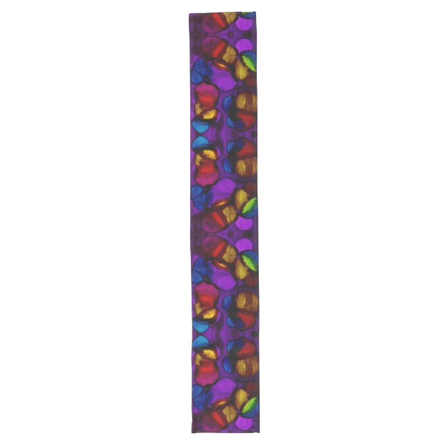 Electric Bloom Long Table Runner (Front)