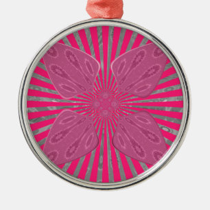 Electric Bloom Wings: A Vividly Edgy & Beautiful Metal Ornament