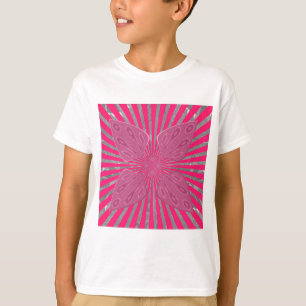 Electric Bloom Wings: A Vividly Edgy & Beautiful T-Shirt