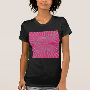 Electric Bloom Wings: A Vividly Edgy & Beautiful T-Shirt