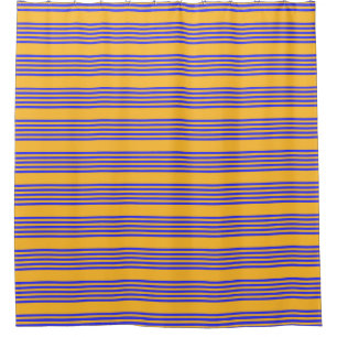 Electric blue and yellow five stripes pattern