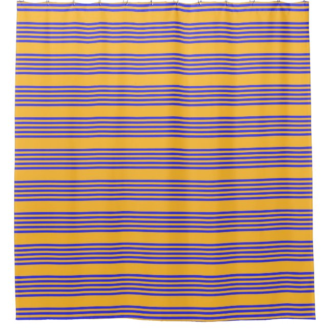 Electric blue and yellow five stripes pattern (Front)