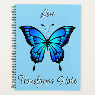 Electric Blue Butterfly Planner