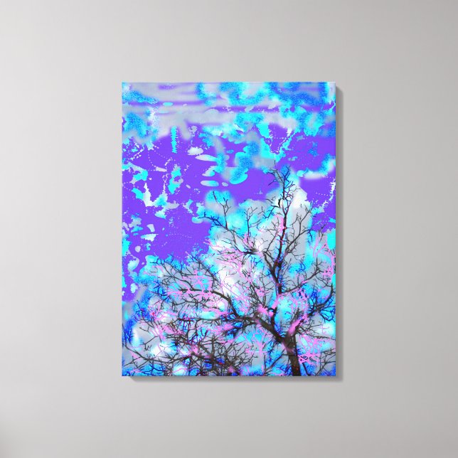 Electric Blue Canvas Print (Front)