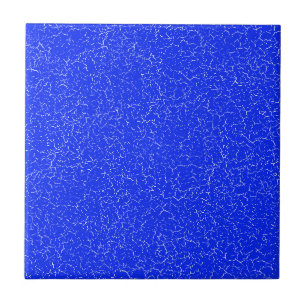 Electric Blue Crackle Glaze Solid Color Tile
